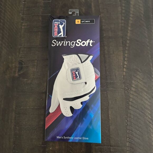 PGA Tour Men's SwingSoft Synthetic Leather Golf Glove Left Hand S NWT - Picture 1 of 4